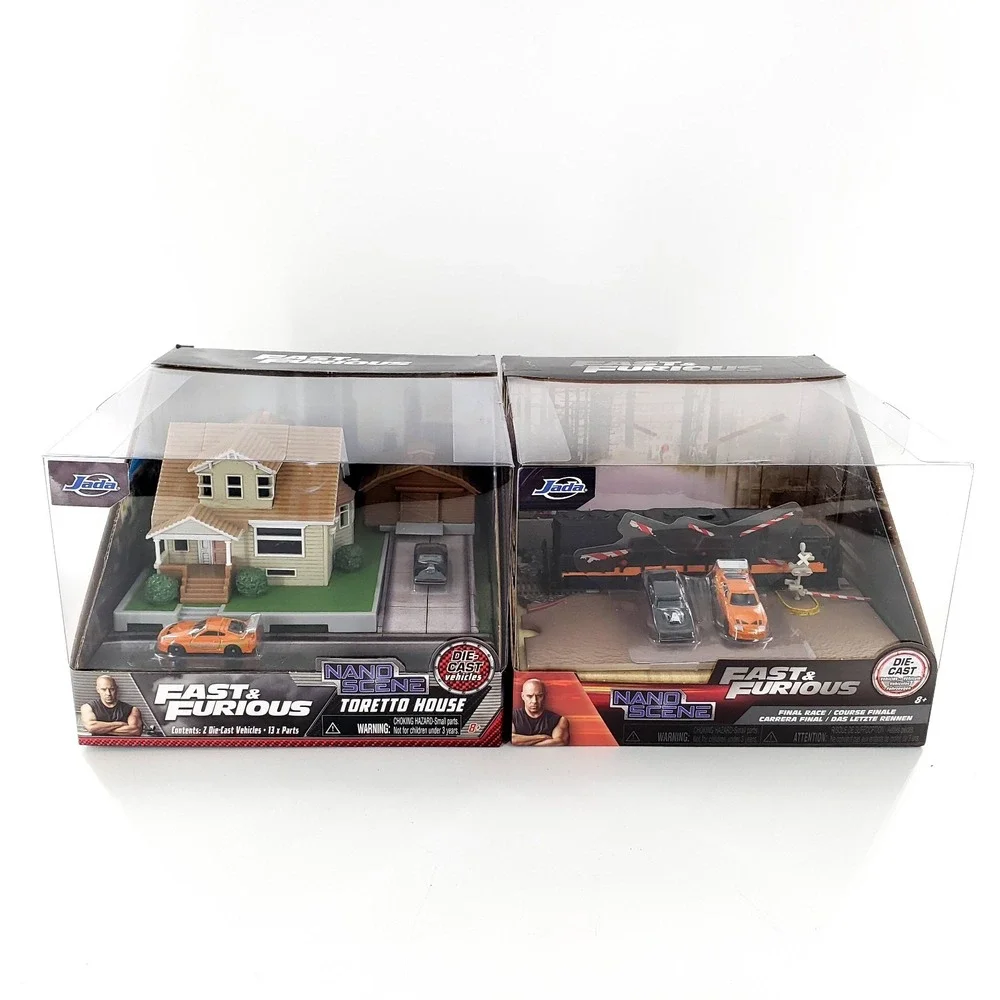 Jada Nano Scene Fast & Furious Lot Of 2 Toretto House & Final Race Diorama New